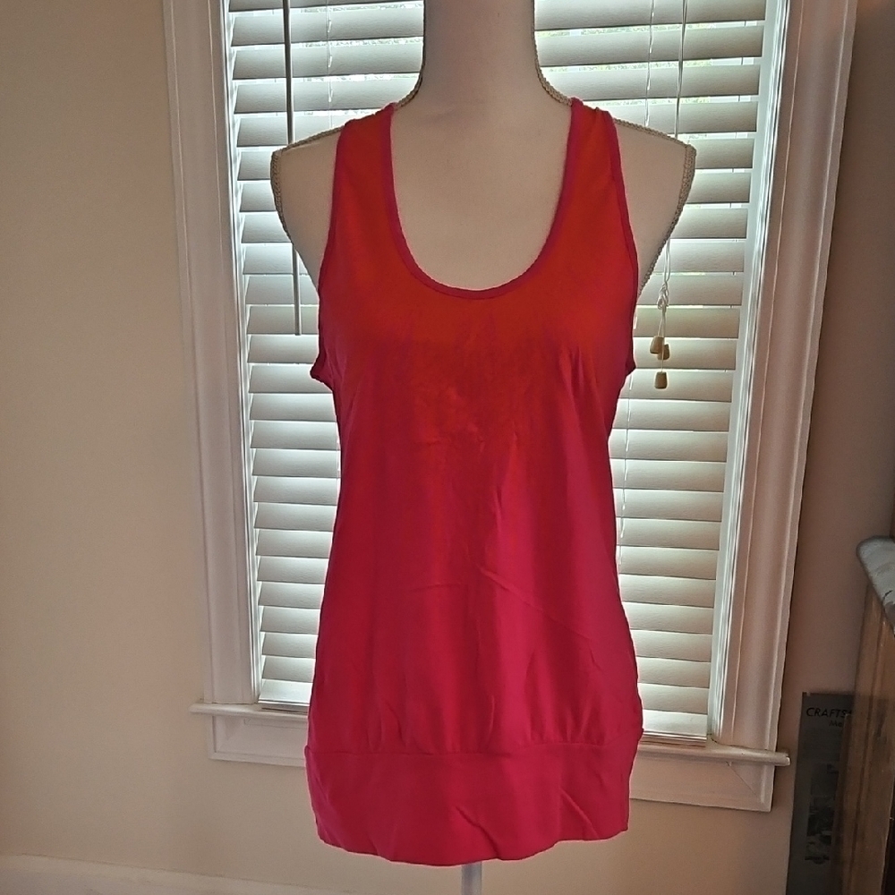 Zumba Fitness Orange and Pink Tank Top